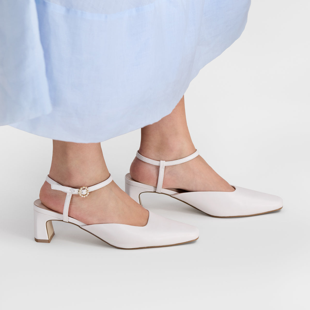 A close up of the Mia Heel with a 5cm heel by Nicole Rebstock.