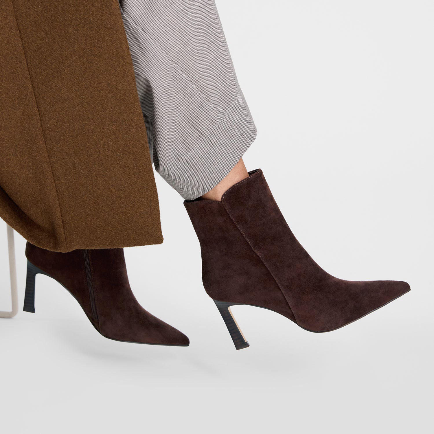 Mila Ankle Boot Chocolate Suede