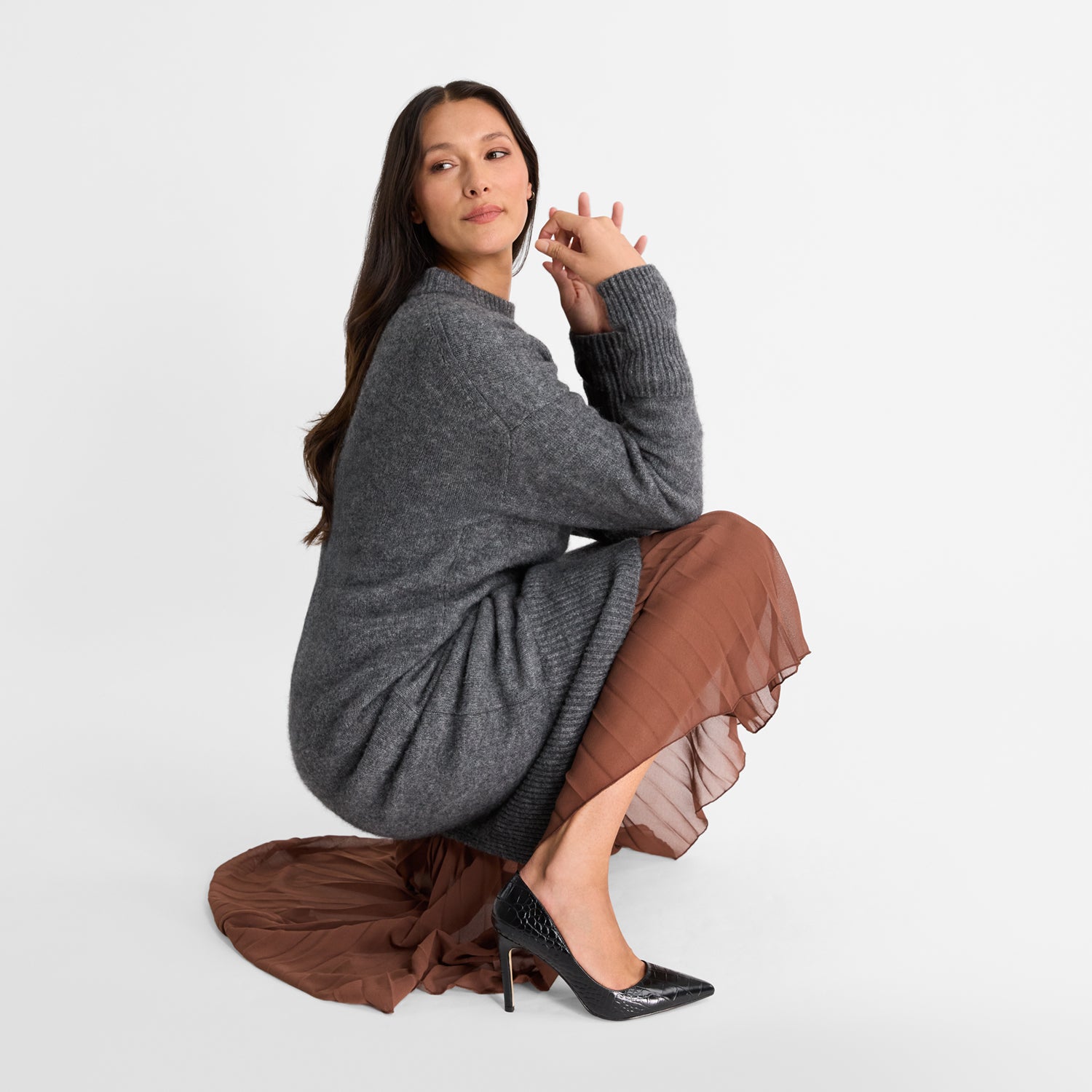 Nemesis 95mm Heel Black Emboss