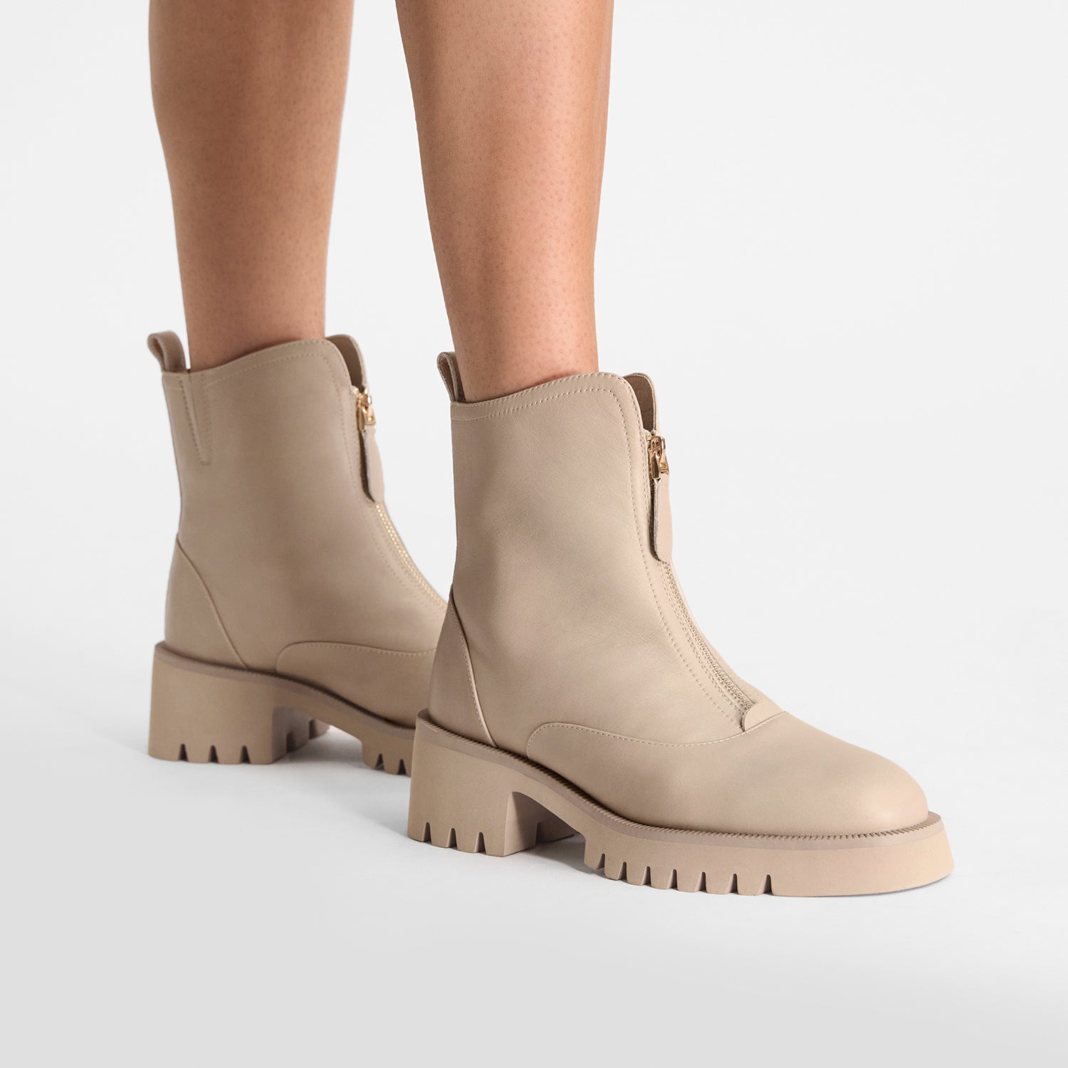 Nola Ankle Boot Latte Leather