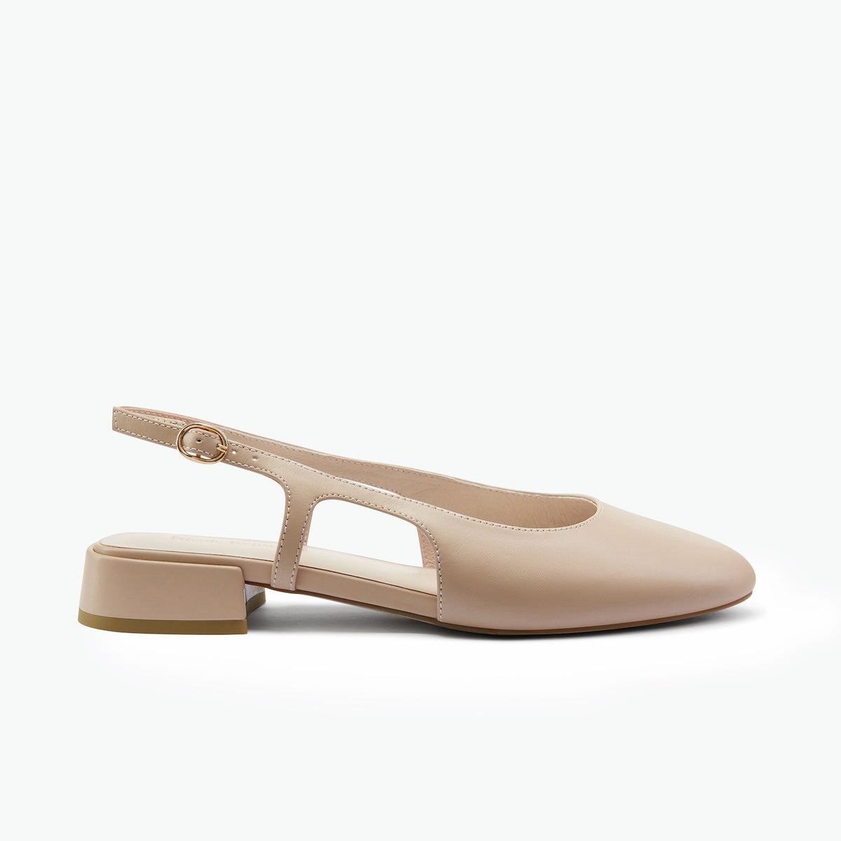 Sage Slingback Nude Leather