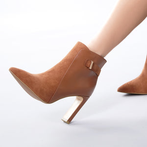 Serenity Ankle Boot 100mm | Tan combo
