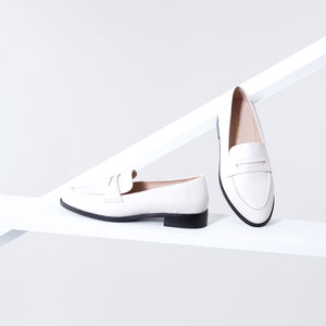 Tasha Loafer 25mm | Cream leather