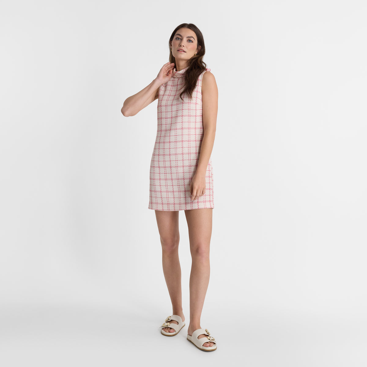 A women wearing the Umi Slides by Nicole Rebstock
