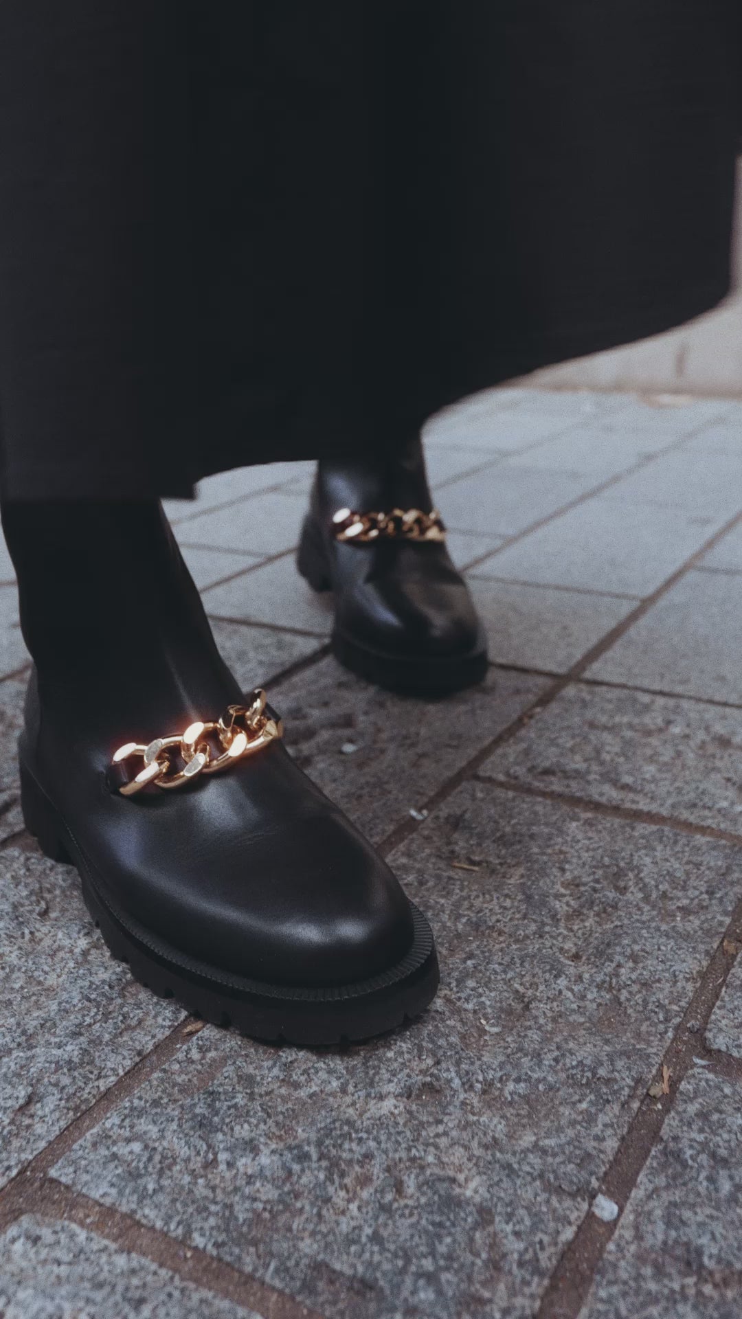Campaign video of Limited Edition Jimmy Ankle Boots with chunky sole.