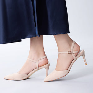 Aly 75mm | Sand suede