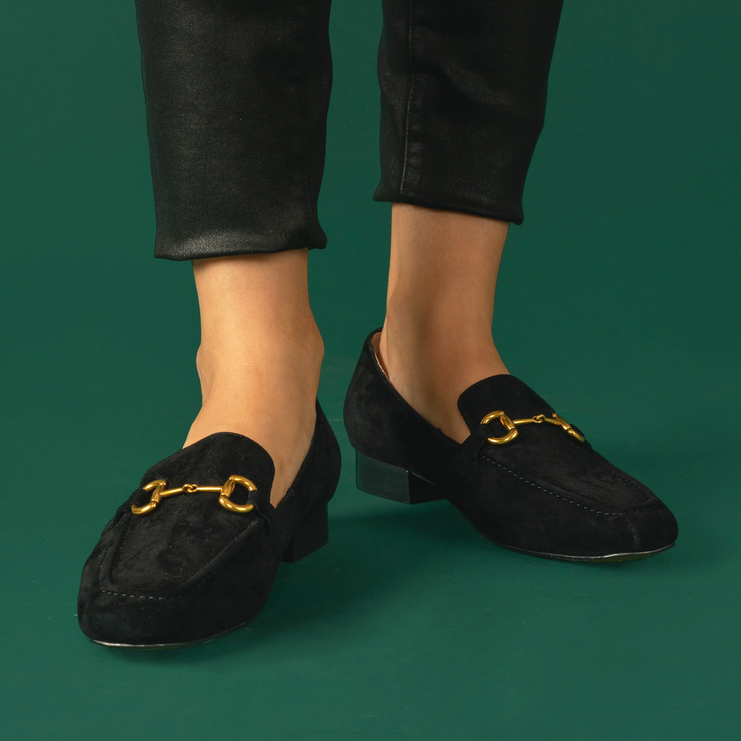 Aria Loafer 25mm | Black Suede – Nicole Rebstock