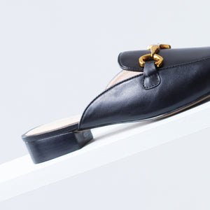 Ava 25mm | Black leather