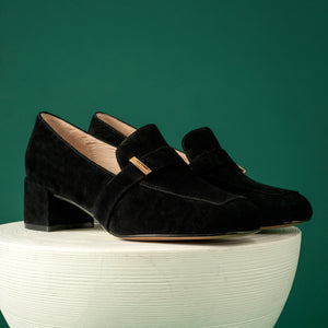 Bailey Loafer 45mm | Black Suede