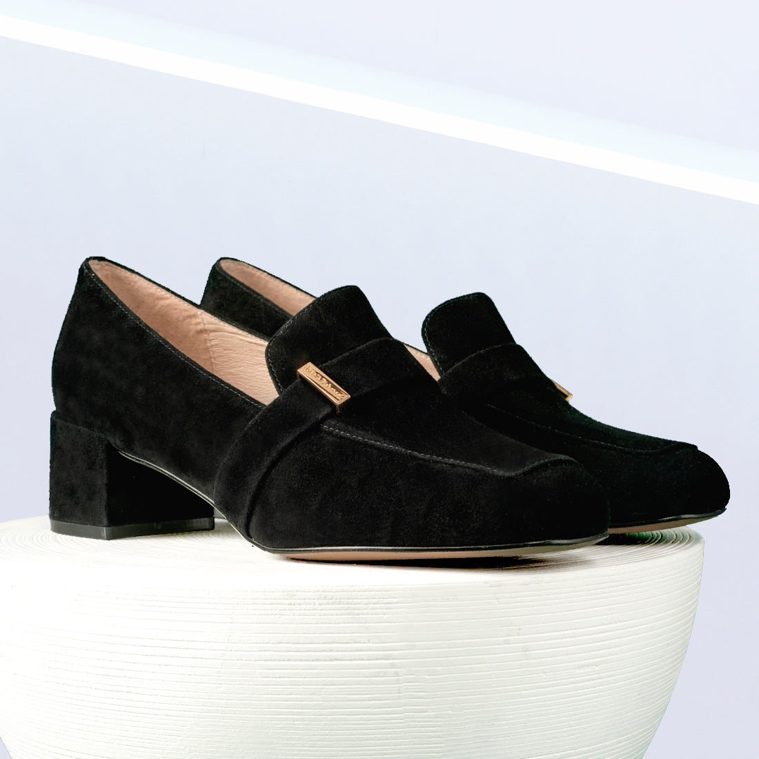 Bailey Loafer 45mm | Black Suede