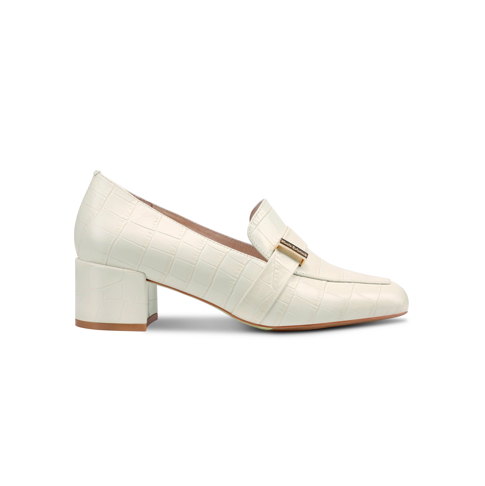 Bailey Loafer 45mm | Cream Croc