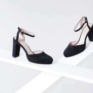 Blakely 95mm | Black suede