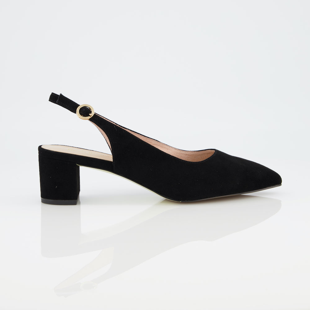 Carolyn 50mm | Black Suede