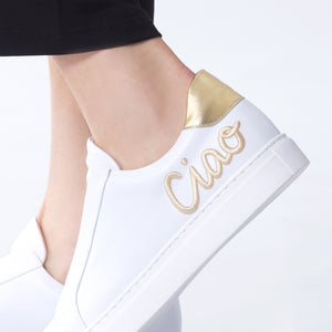 Ciao Xx Sneaker | White/Gold