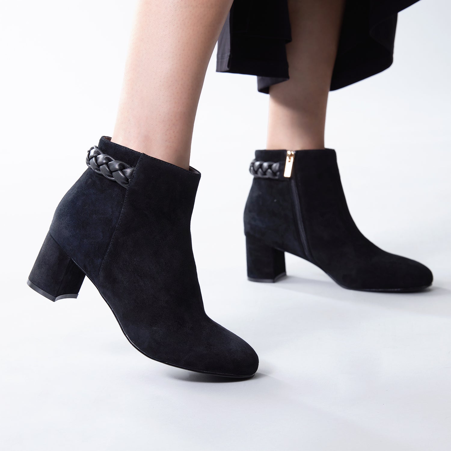 Claudette 60mm | Black suede