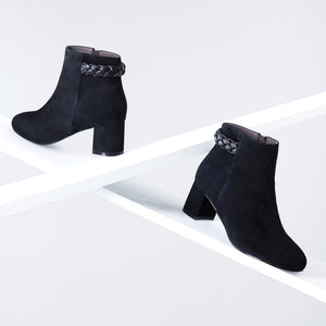 Claudette Ankle Boot 60mm | Black suede