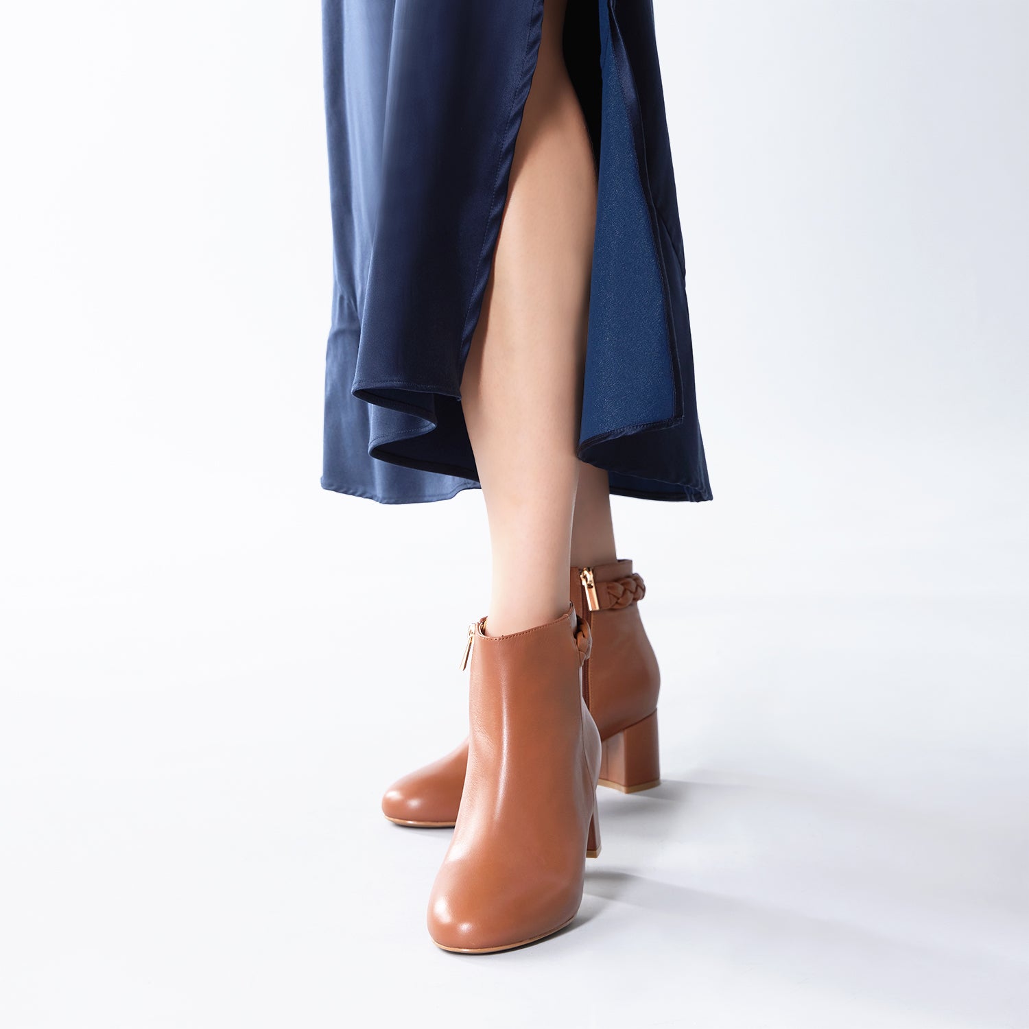 Claudette 60mm | Tan leather
