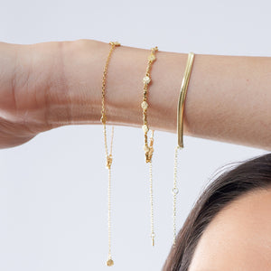 Molten Medallion Bracelet | gold