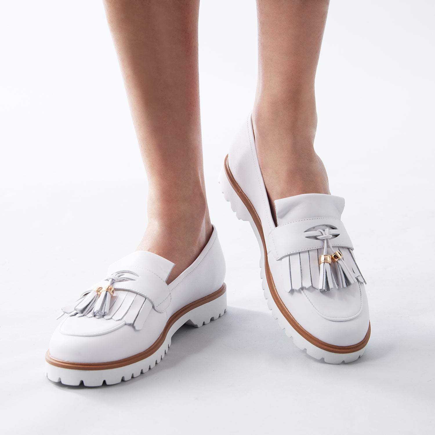 Demi Loafer | White leather
