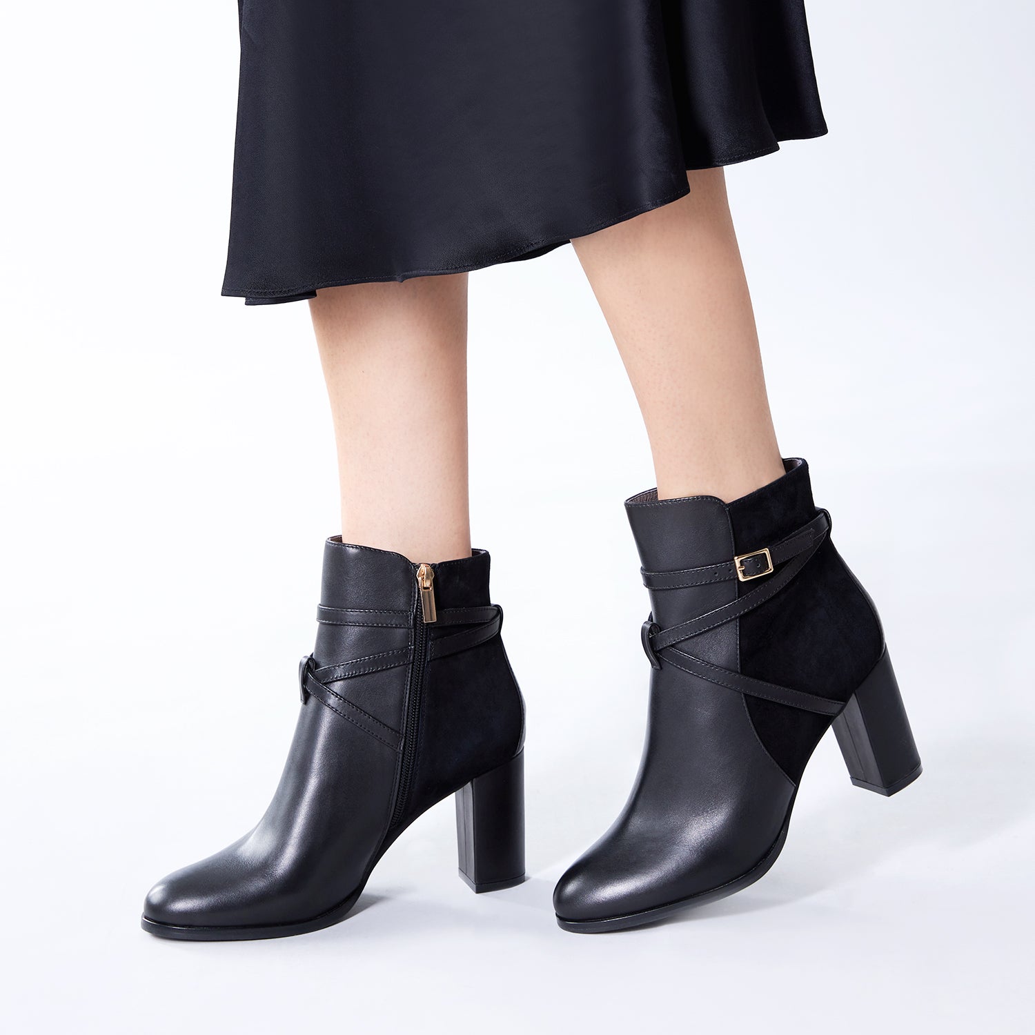 Esme Ankle Boot 80mm | Black combo