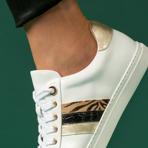 Gigi sneaker | Animal/black/gold