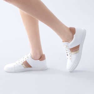 Gigi Sneaker | Dirty blush/gold