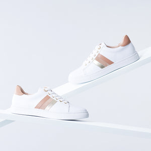 Gigi Sneaker | Dirty blush/gold