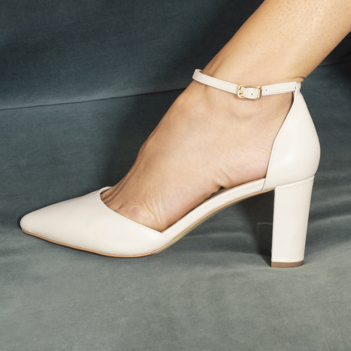 Hannah 75mm | Taupe Leather