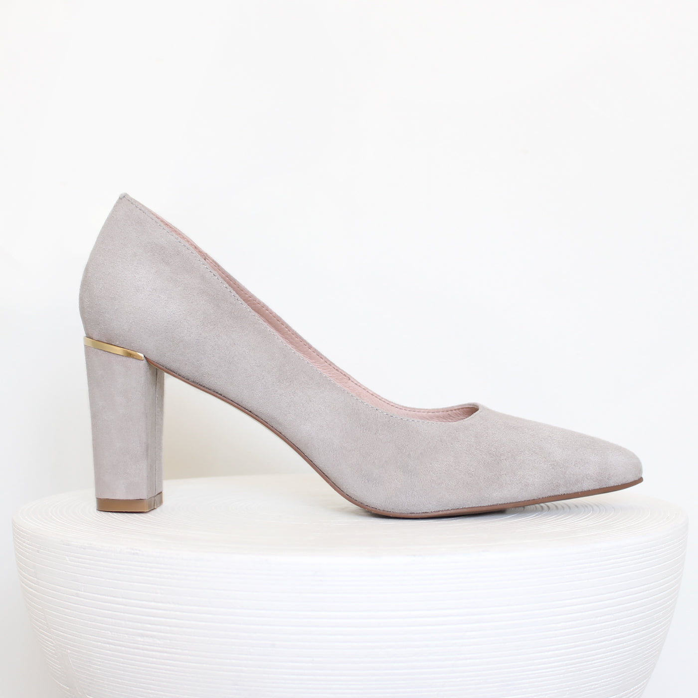 Jade 75mm | Taupe suede