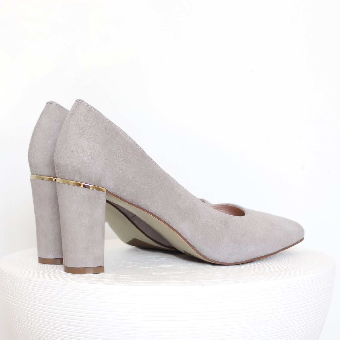 Jade 75mm | Taupe suede