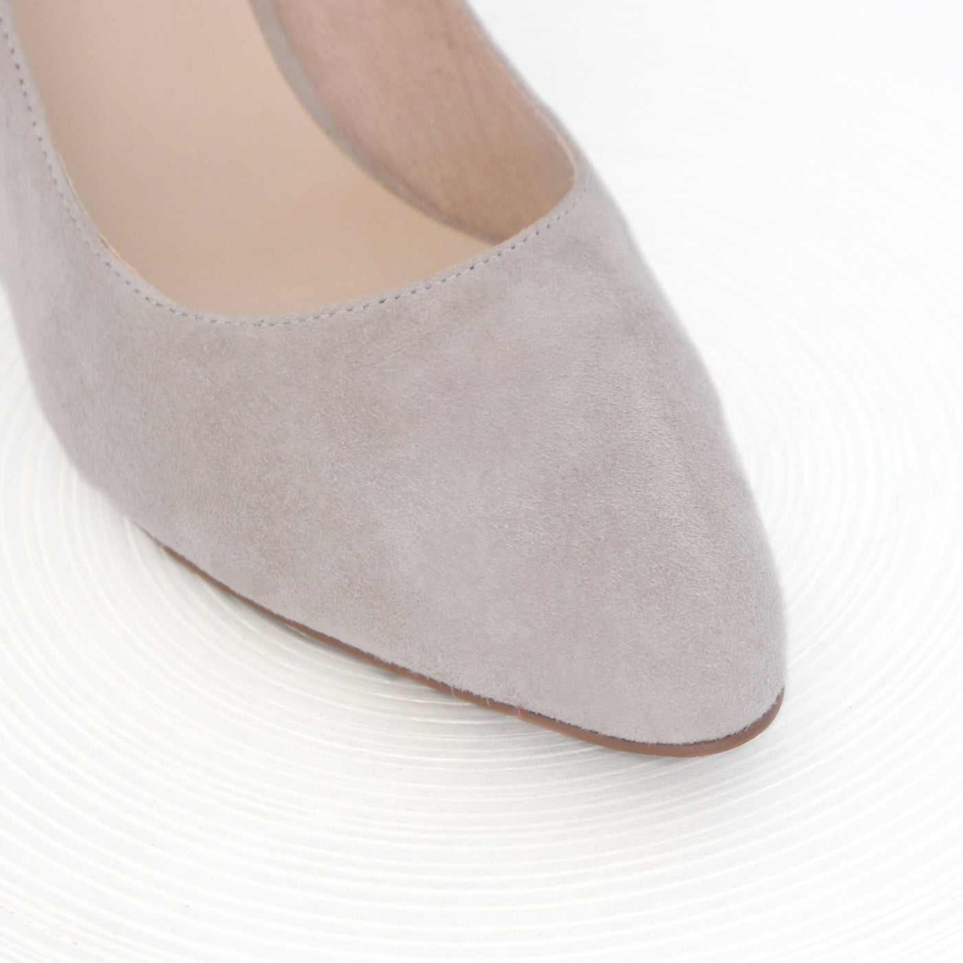 Jade 75mm | Taupe suede