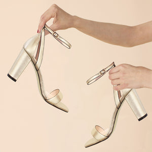 Lani 85mm | Champagne leather