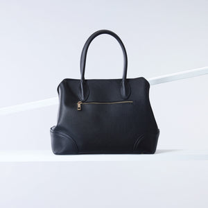 Melba Handbag | Black Pebble
