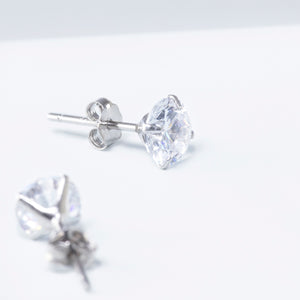 Miss Marion Studs | silver clear