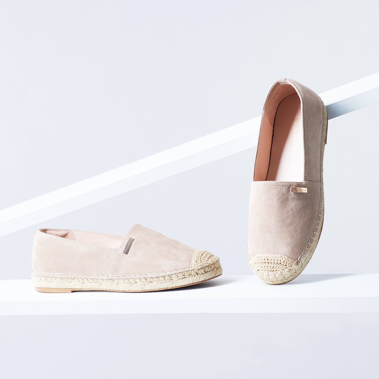 Nadia Espadrille Flat | Sand suede