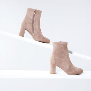 Naomi Ankle Boot 70mm | Mocha suede