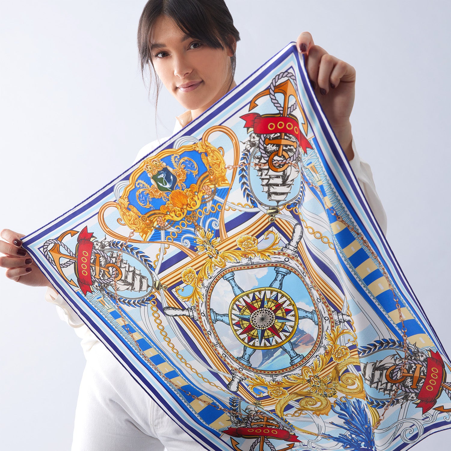 Nautical Mile Scarf 65x65