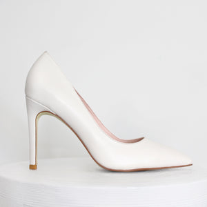 Nemesis Heel 95mm | Cream leather