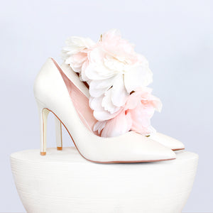 Nemesis Heel 95mm | Cream leather