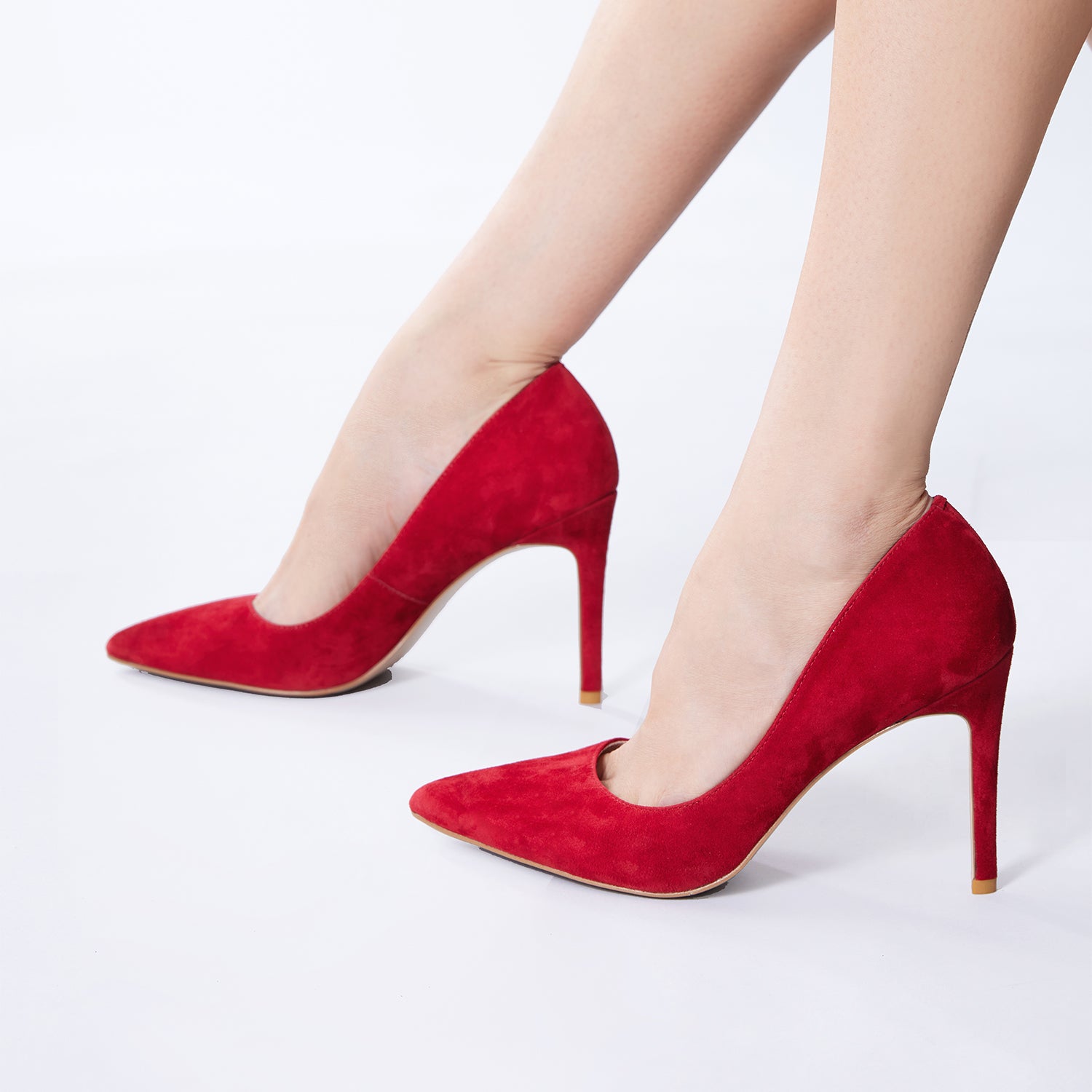 Nemesis Heel 95mm | Ruby suede