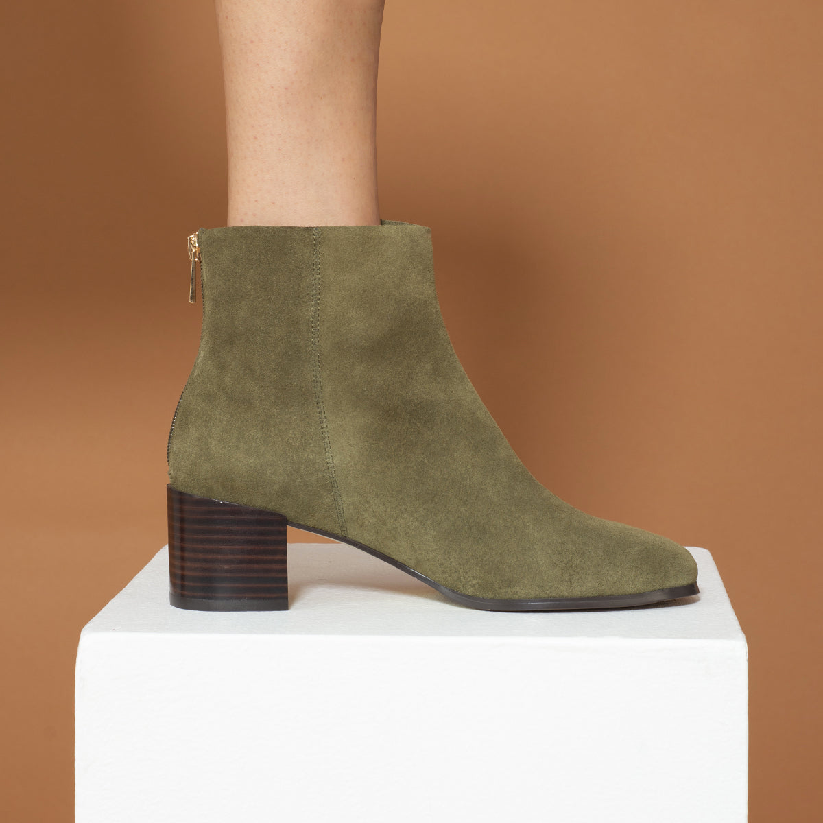 Piper 50mm | Olive Suede