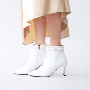 Roslyn 75mm | White leather