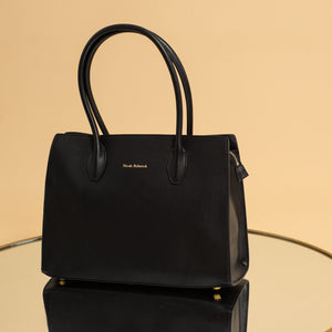 Olivia Handbag| Black Pebble