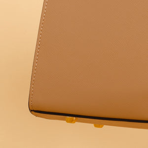 Olivia | Caramel Saffiano