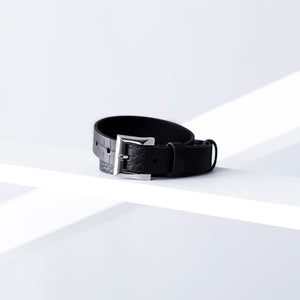 Signature Belt 25mm | silver black croc