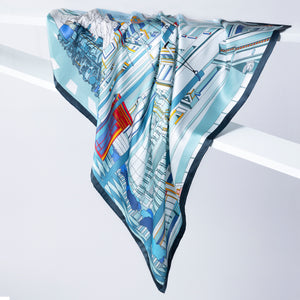 Pegasus Takes London Scarf 90x90