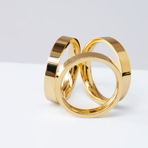 The Trifecta Scarf Ring | Gold