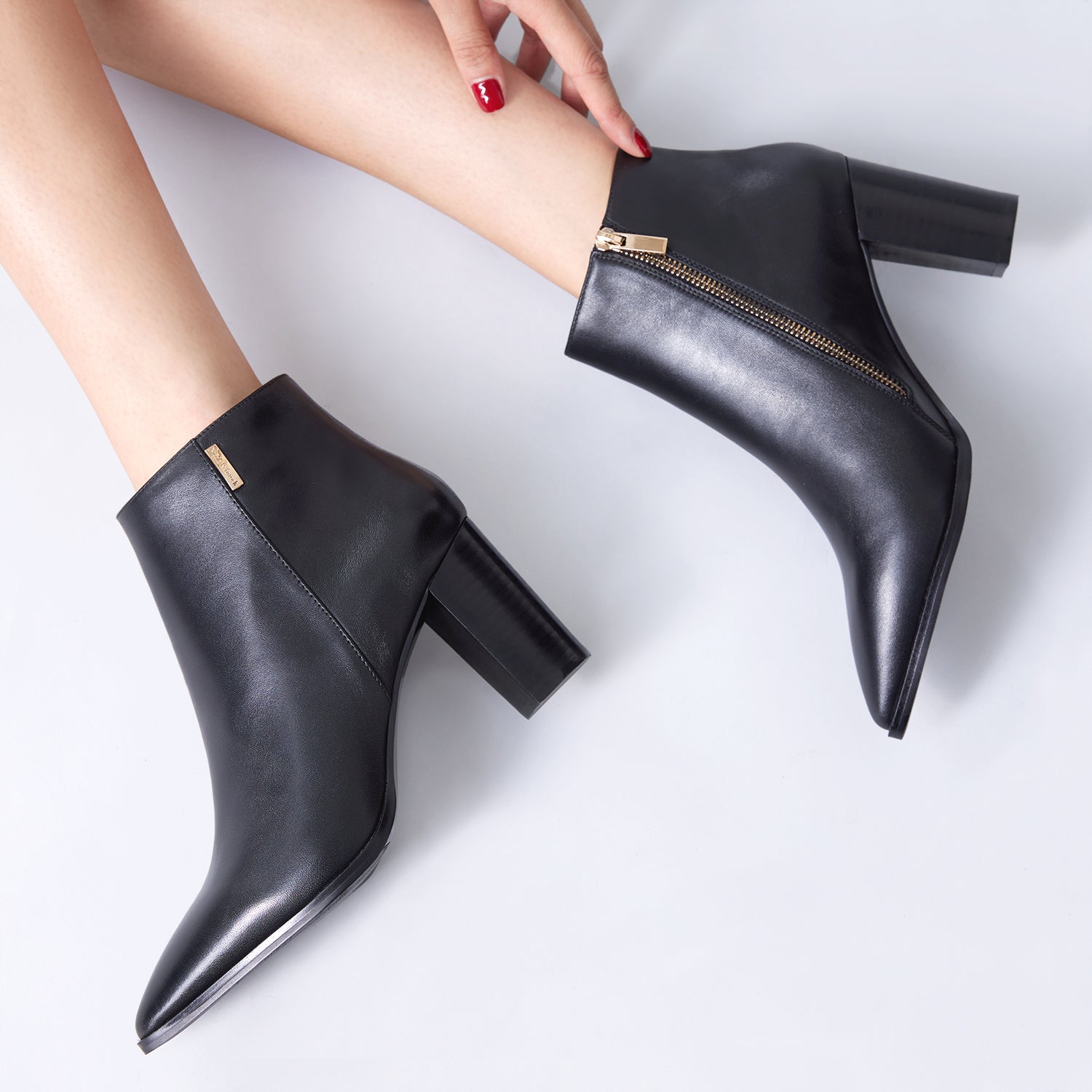 Tori Ankle Boot 80mm | Black Leather