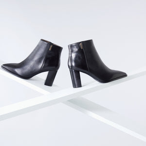 Tori Ankle Boot 80mm | Black Leather
