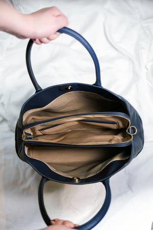 Melba Handbag | Marine pebble